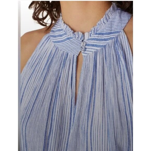 Apiece Apart Nissi Tiers Maxi Dress Blue - Size 2 - Picture 3 of 9